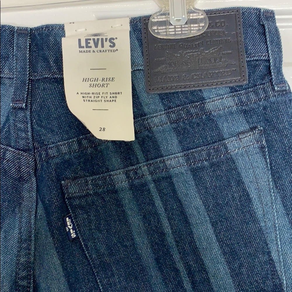RARE Levi’s Made & Crafted Laser Striped Shorts - Picture 7 of 8
